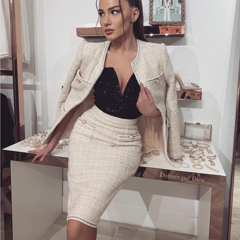 “Tweed” Jacket & Skirt set